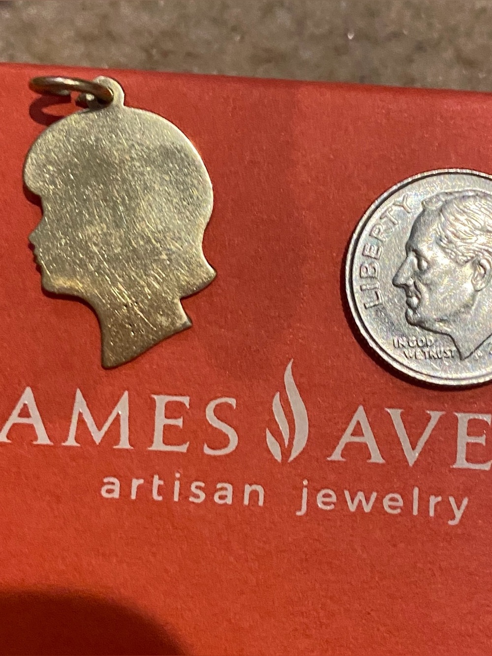 Custom made 14k Girl Head Charm/Pendant to be Engraved
